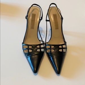 COPY - Michael Kors Black Leather Slingback Pumps